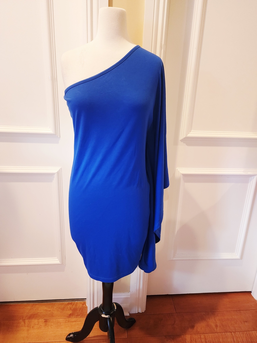 GLO jeans One-Shoulder Cobalt Blue Dress